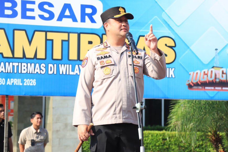 Kapolres Gresik Apresiasi Aksi Humanis Buruh