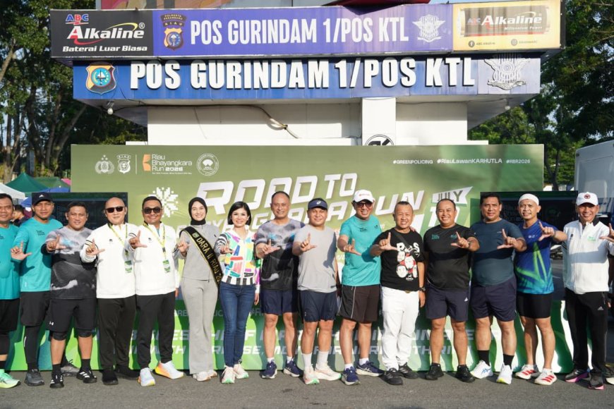 Riau Bhayangkara Run 2026 Gaungkan Semangat Hijau